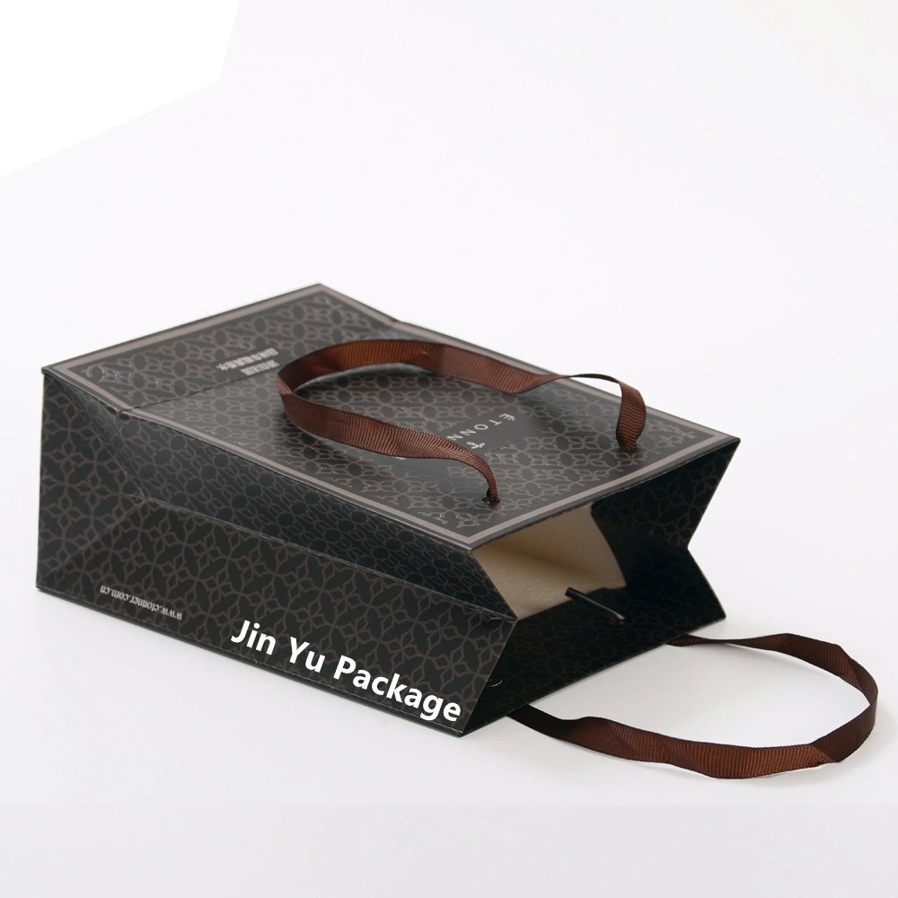 Elegant Delicate Custom Matt Paper Gift Shopping Packaging Bag